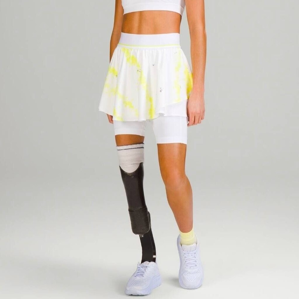 Lululemon Court Rival High-Rise Skirt Extended Liner size 4 tie dye New/tag